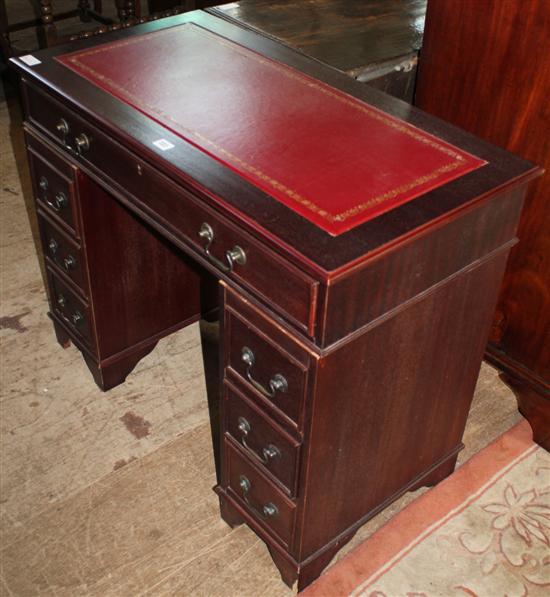 Childs mahogany pedestal desk